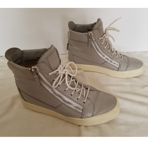 Giuseppe Zanotti size 42 Gray High Top Sneaker - Picture 1 of 6